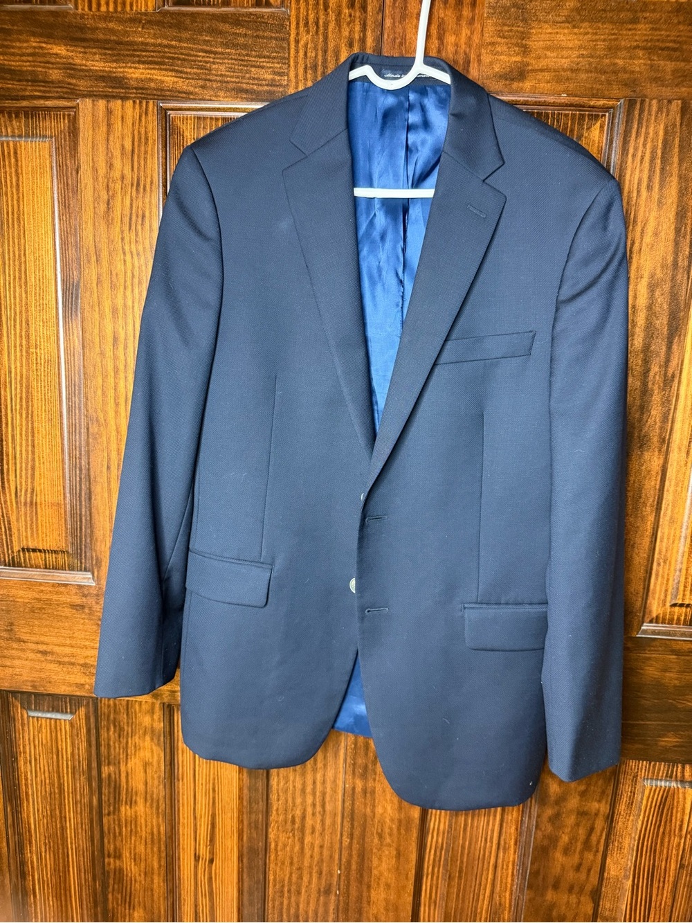 Men's Navy Single-Breasted Sport Coat - Classic Tailored Blazer